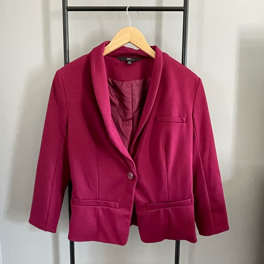 Women's M Dark Magenta Blazer